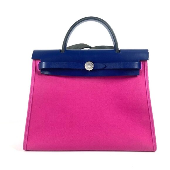 HERMES With porch Herbag Zip PM 31 2WAY Bag Shoulder Bag Crossbody Hand Bag - Picture 1 of 16